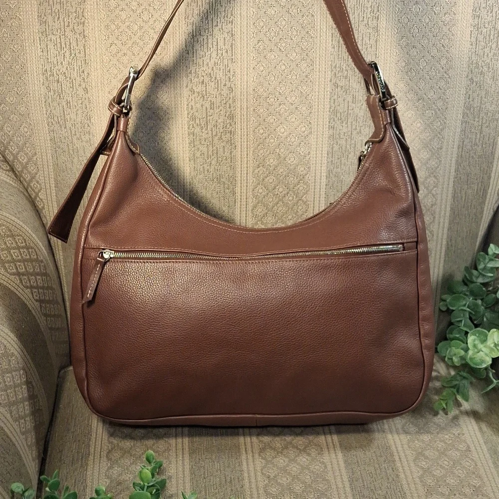 Longchamp Leather Hobo Bag